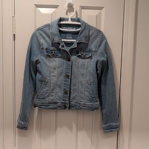 Cat & Jack Light Blue Jean Jacket Girls Size 10/12